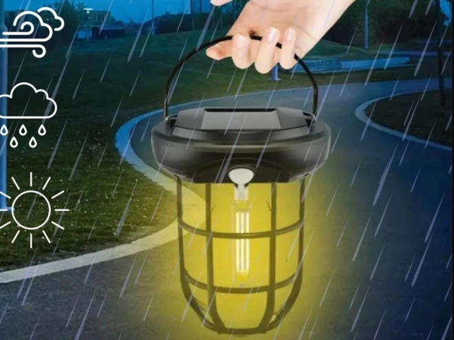 Vodotěsná solární lampa s čidlem pohybu a třemi režimy v LED
