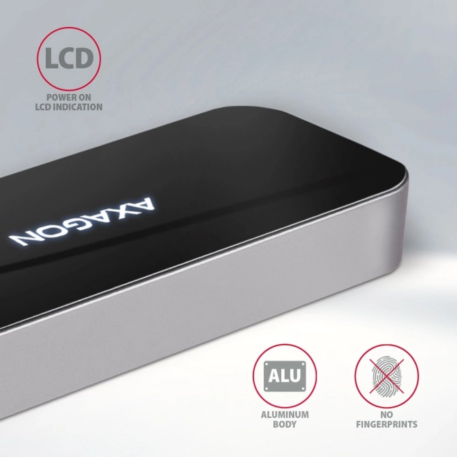 HMC-6H4A Víceportový rozbočovač 4x USB-A + HDMI, USB-C 3.2 Gen 1, PD 100W, 20cm kabel USB-C