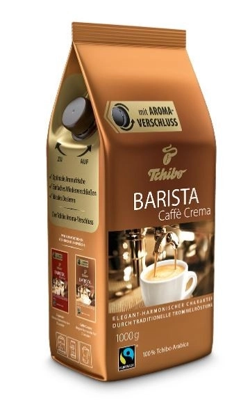 Barista Cafe Crema zrnková káva 1000g