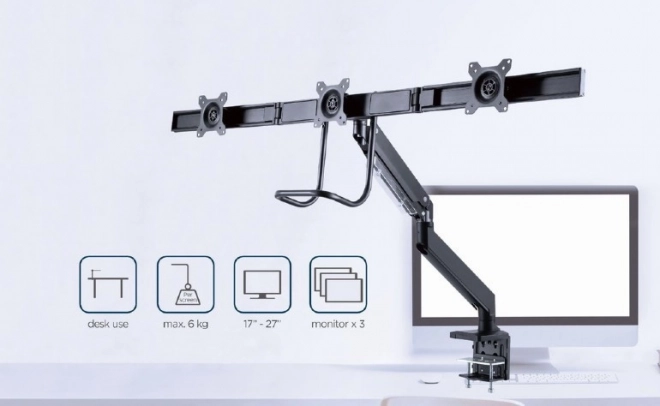 Rám pro 3 monitory s nastavitelným ramenem