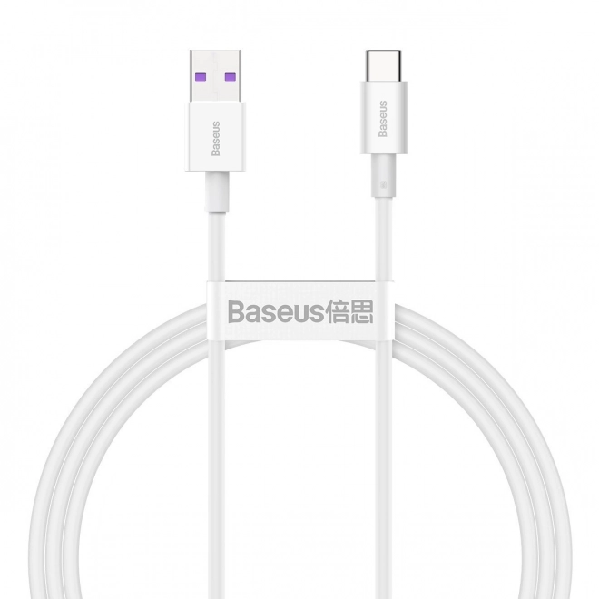 Kabel USB na USB-C řady Superior, 66W, 1m (bílý)