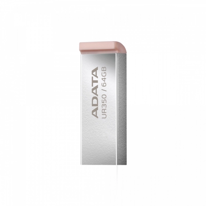 USB flash disk ADATA Ur350 64GB USB3.2 hnědý kov