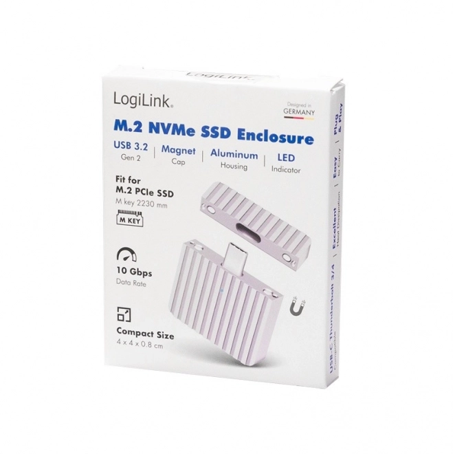 Ultrakompaktní SSD hliníkové pouzdro s USB 3.2 a PCIe NVMe