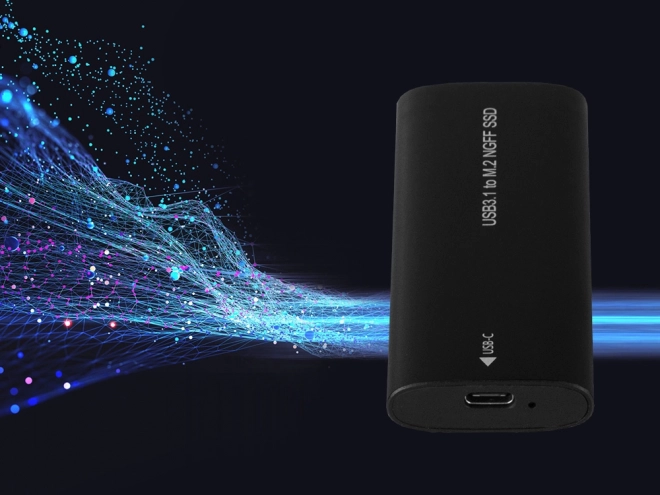 Externí box pro m.2 sata (ngff) ssd s usb‑c (usb 3.1), 2230–2280