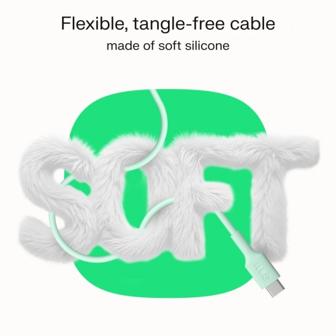 USB-C kabel PowerFlex 100W silikonový zelený 1,2m