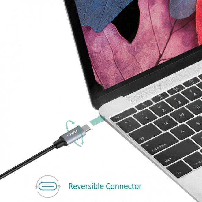 CB-CD6 nylonový kabel Quick Charge USB C - USB C | 2m | 3A | 60W PD | 20V