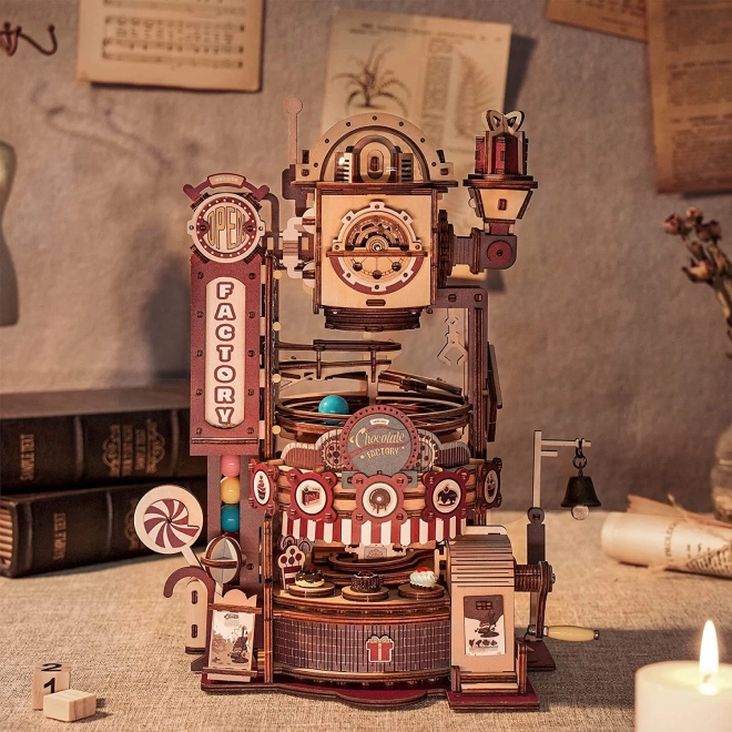 RoboTime 3D skládačka kuličkové dráhy Továrna na čokoládu