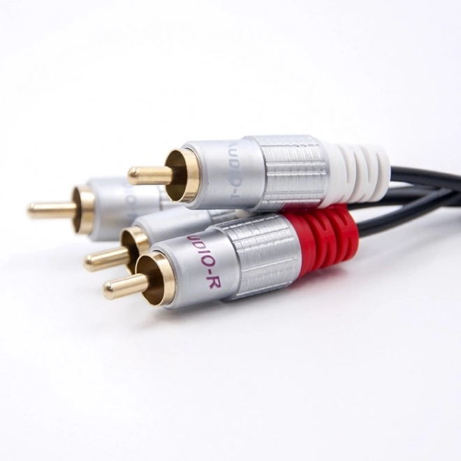 Kabel 2xRCA samec / 2xRCA samec | 3m | černý