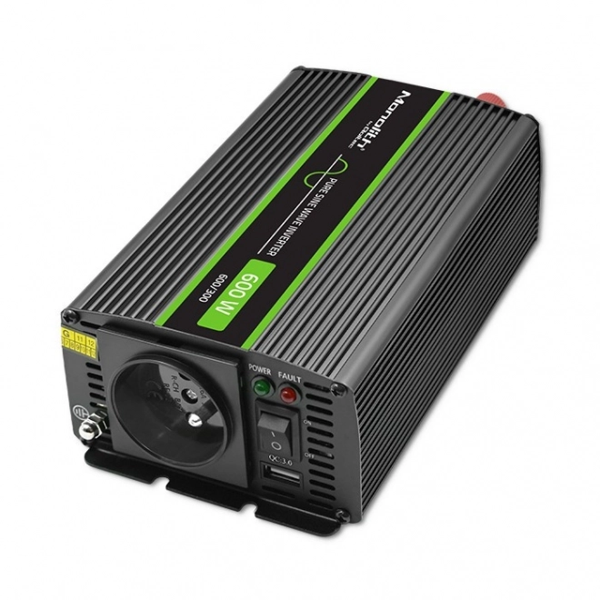 Převodník napětí Qoltec čistý sinus 300W/600W