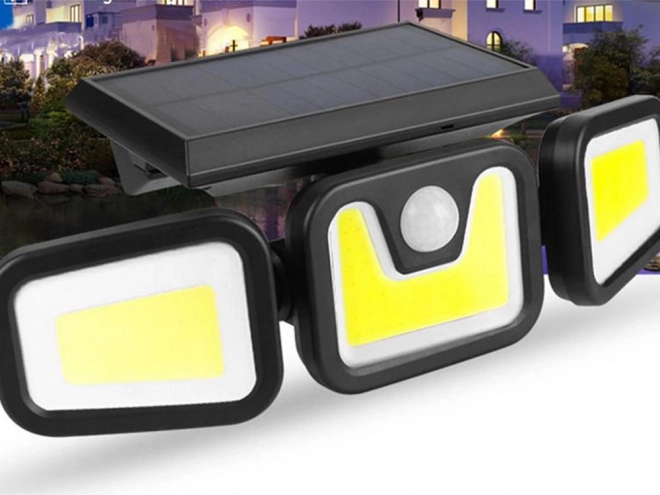 Solární pouliční lampa s pohybovým senzorem a dálkovým ovladačem