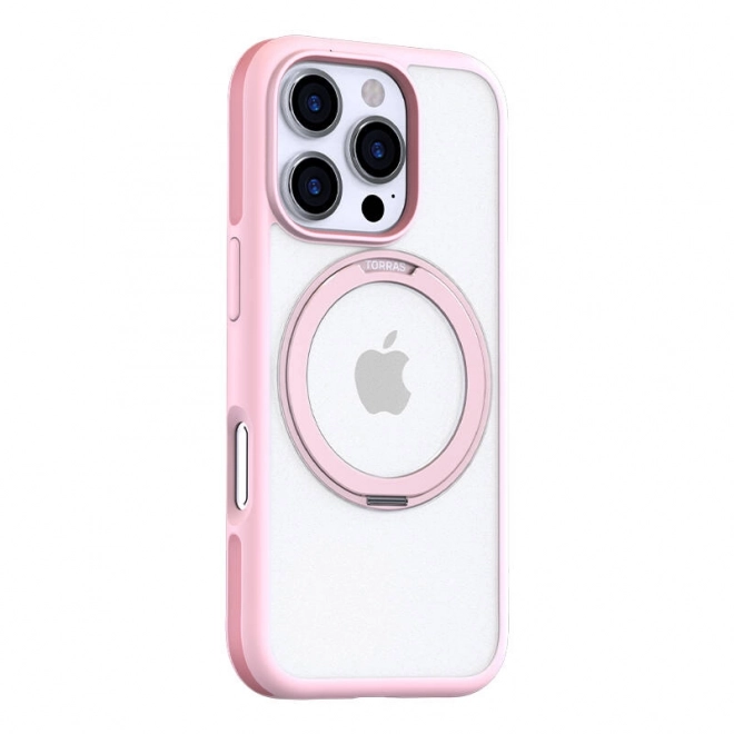 Ochranný kryt Torras Ostand R Fusion pro iPhone 16 Pro růžový