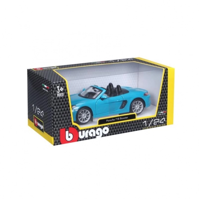Bburago 1:24 Porsche 718 Boxster Blue