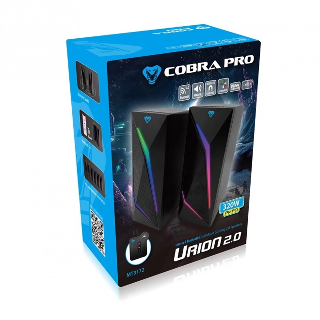 Cobra Pro Urion 2.0 herní Bluetooth reproduktory s RGB