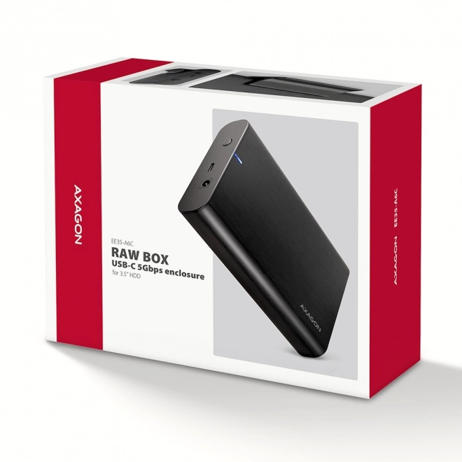 EE35-A6C Hliníkový externí kryt USB 3.2 Gen1 SATA 6G 3,5"