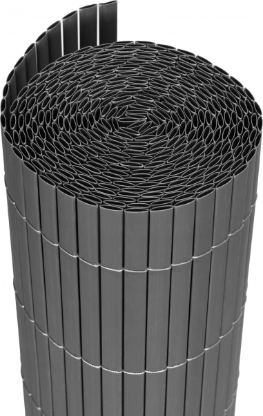 Oboustranná bambusová rohož 100x500 cm na balkón, terasu, plot antracitová MultiGarden