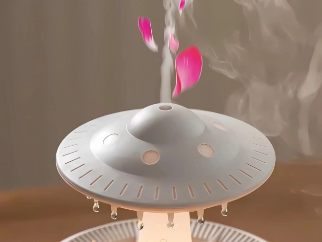 Zvlhčovač vzduchu a aromatický difuzér ve tvaru UFO