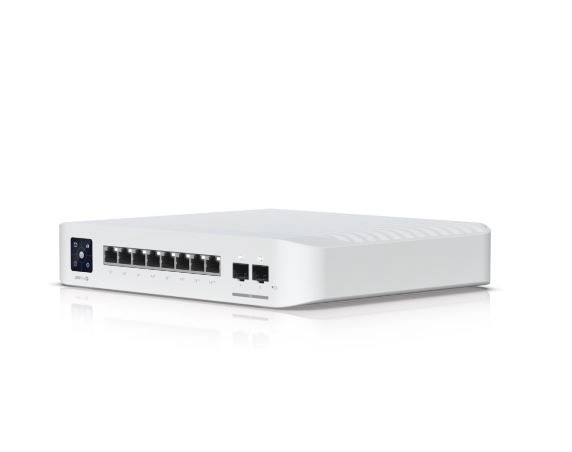 UniFi 8 PoE Switch USW-PRO-8-POE, 6 portů 1 GbE PoE+, 2 porty 1 GbE PoE++, 2 porty 10G SFP+, 120W