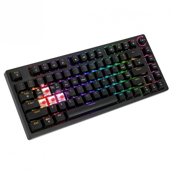 Bezdrátová mechanická klávesnice Savio PHENIX s Gateron Red Pro spínači