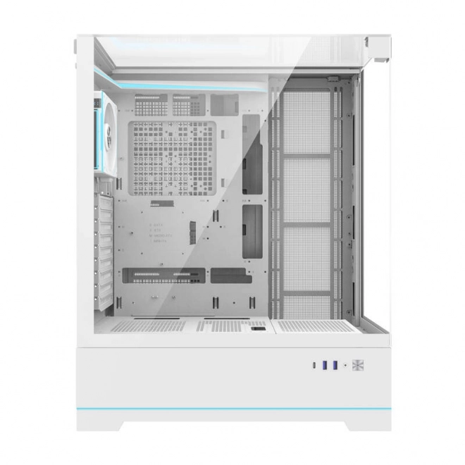 Počítačová skříň Darkflash DY450L PRO s ventilátorem (bílá)