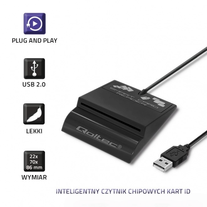 Čtečka čipových karet SCR-0636 | USB typ C