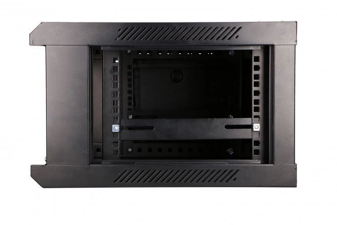 Závěsný rack Extralink 4U 600x450 černý se skleněnými dveřmi