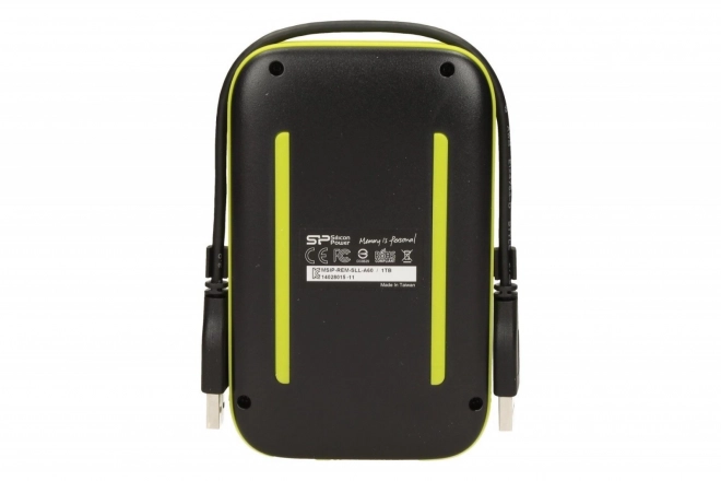ARMOR A60 1TB USB 3.0 ČERNÁ-ZELENÁ/PANCÉŘOVÁ Nárazuvzdorný/prachotěsný a vodotěsný
