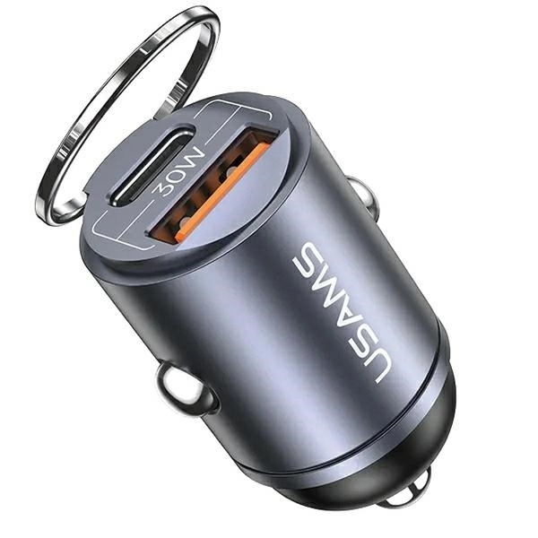Autonabíječka 30W 1xUSB+1xUSB-C Fast Charge