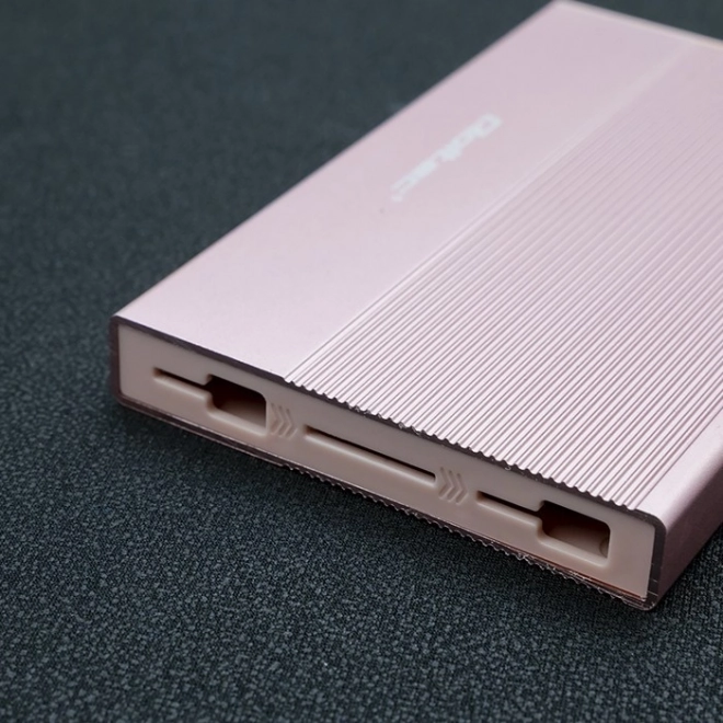 Skříň | Klec pro 2,5" SSD HDD | SATA | USB 3.0 | Super speed 5Gb/s | 2TB | Růžová barva