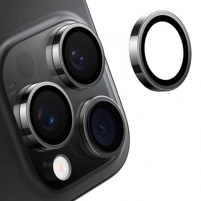 Sklíčko na fotoaparát pro iPhone 16 Pro černé