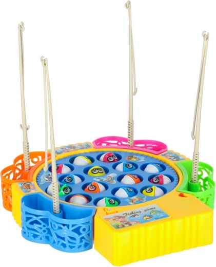 Rotující jezírko s otevírajícími se rybkami