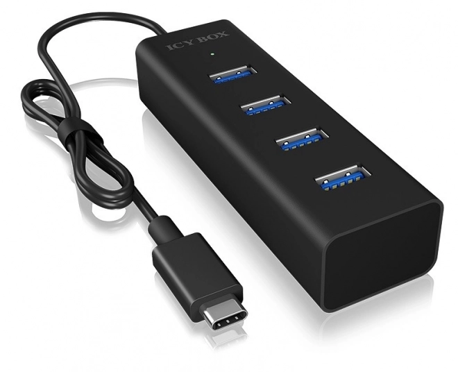 ICY BOX 4portový hub USB‑C (USB 3.0, 5 Gbit/s)
