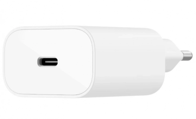 25W síťová nabíječka USB-C Power Delivery 3.0 PPS bílá