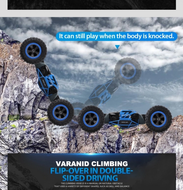 RC oboustranné auto – Modré