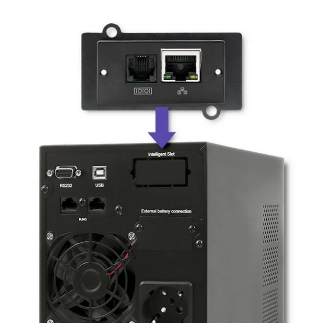 Záložní zdroj UPS online čistá sinusová vlna 1KVA 800W LCD USB