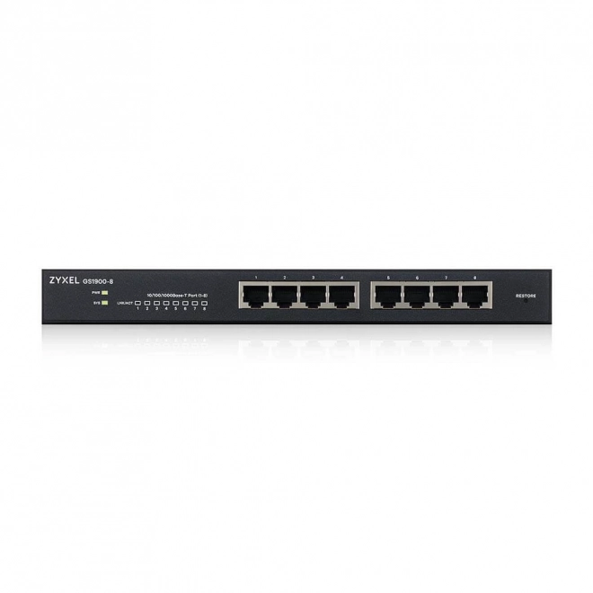 Řízený přepínač GS-1900-8 8x1GbE RJ-45