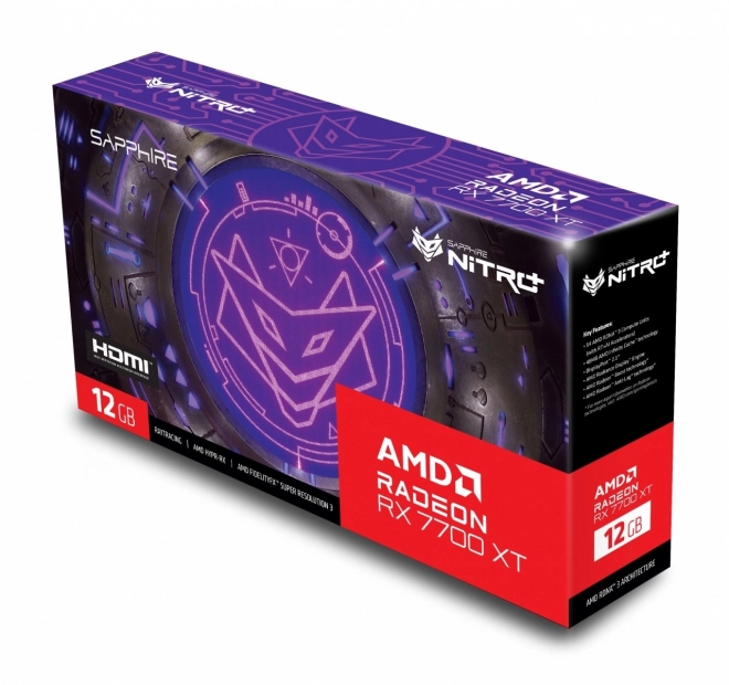 Grafická karta Radeon RX 7700 XT NITRO+GAMING OC 12GB GDDR6 192bit 2DP