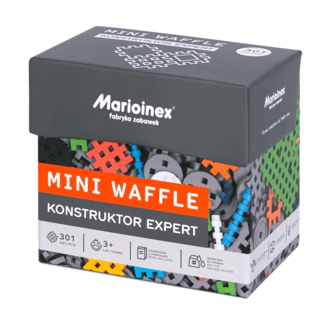 Stavebnice MARIOINEX mini waffle konstruktor expert – 301 dílků