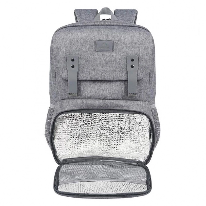 Batoh na notebook / taška na oběd 15,6'' Matein 1161 USB Grey