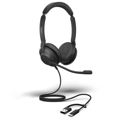 Lehké a pohodlné sluchátka Jabra Evolve2 30 SE