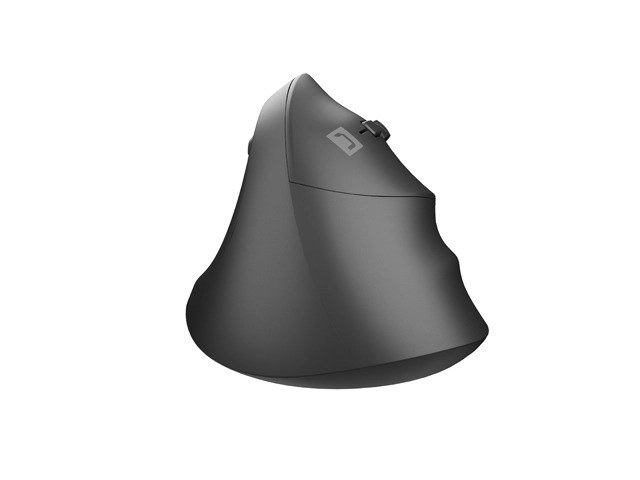 Bezdrátová vertikální myš Crake 2 2400 DPI Bluetooth 5.2 + 2,4 GHz černá