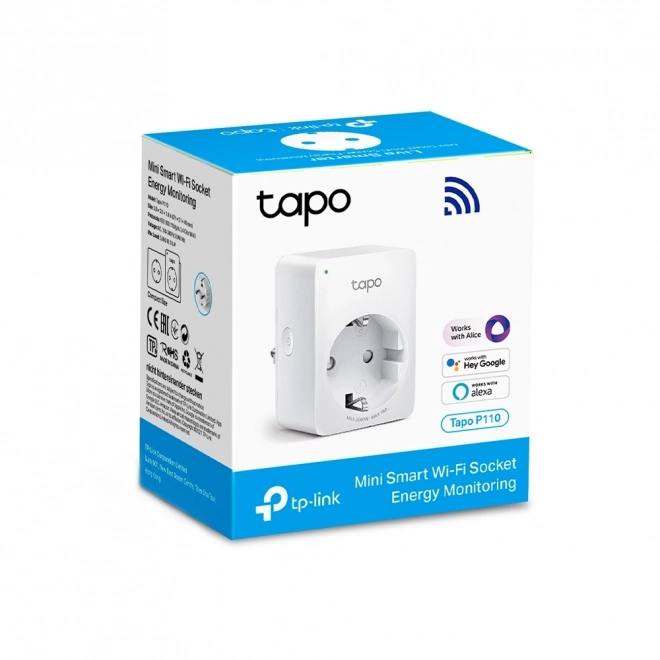 Mini chytrá zásuvka WiFi Tapo P110 s kontrolou spotřeby energie