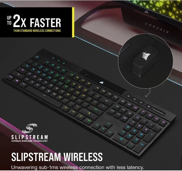 K100 RGB Air Wireless Ultra Thin Cherry MX Keyboard