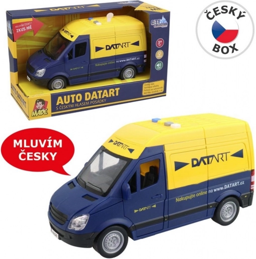 MaDe dodávka DATART se světly a českým hlasem, 22 cm