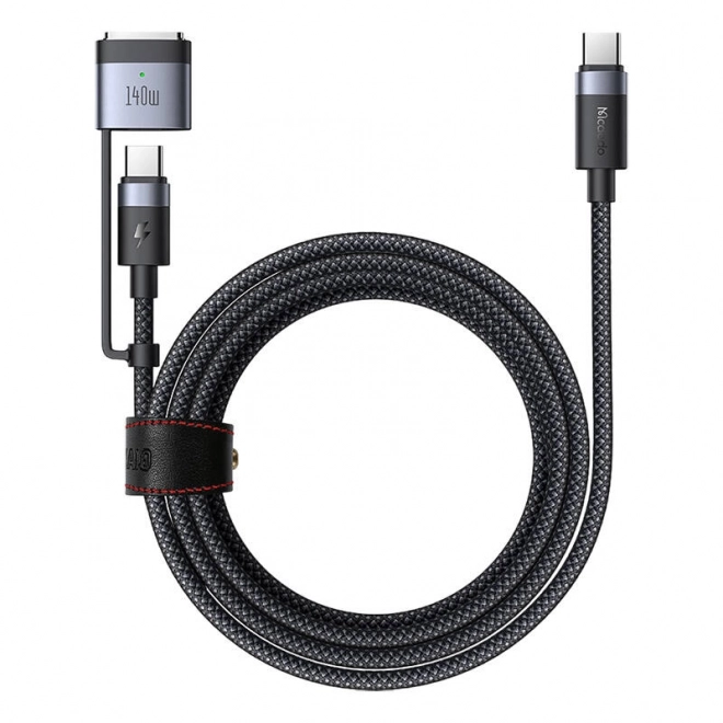 Kabel 2 v 1 z USB-C na USB-C + Magsafe 3 Mcdodo CA-0140, 2 m (černý)