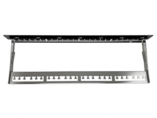 Patch panel prázdný 24 portů 1U modulární