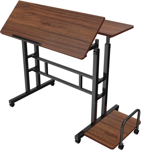 Naklápěcí pracovní deska 80 × 60 cm s ochrannou lištou