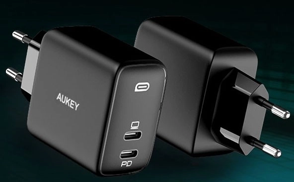 PA-B4S Síťová nabíječka Omnia GaN 2xUSB C Power Delivery 3.0 65W (45W + 20W) PPS