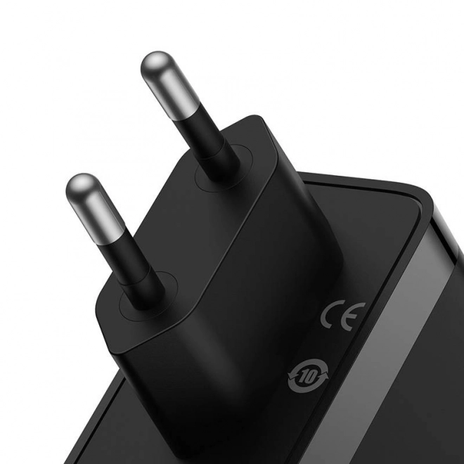 Nástěnná nabíječka Baseus GaN5 Pro 2xUSB-C + USB, 140 W (černá)