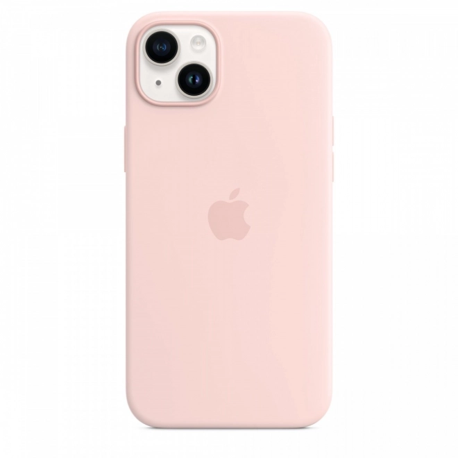 Silikonové pouzdro s MagSafe pro iPhone 14 Plus - krétová růžová