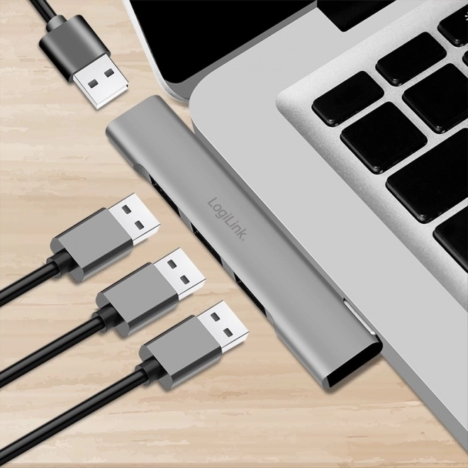 Elegantní USB-C HUB s 1x USB-A 3.0 a 3x USB-A 2.0
